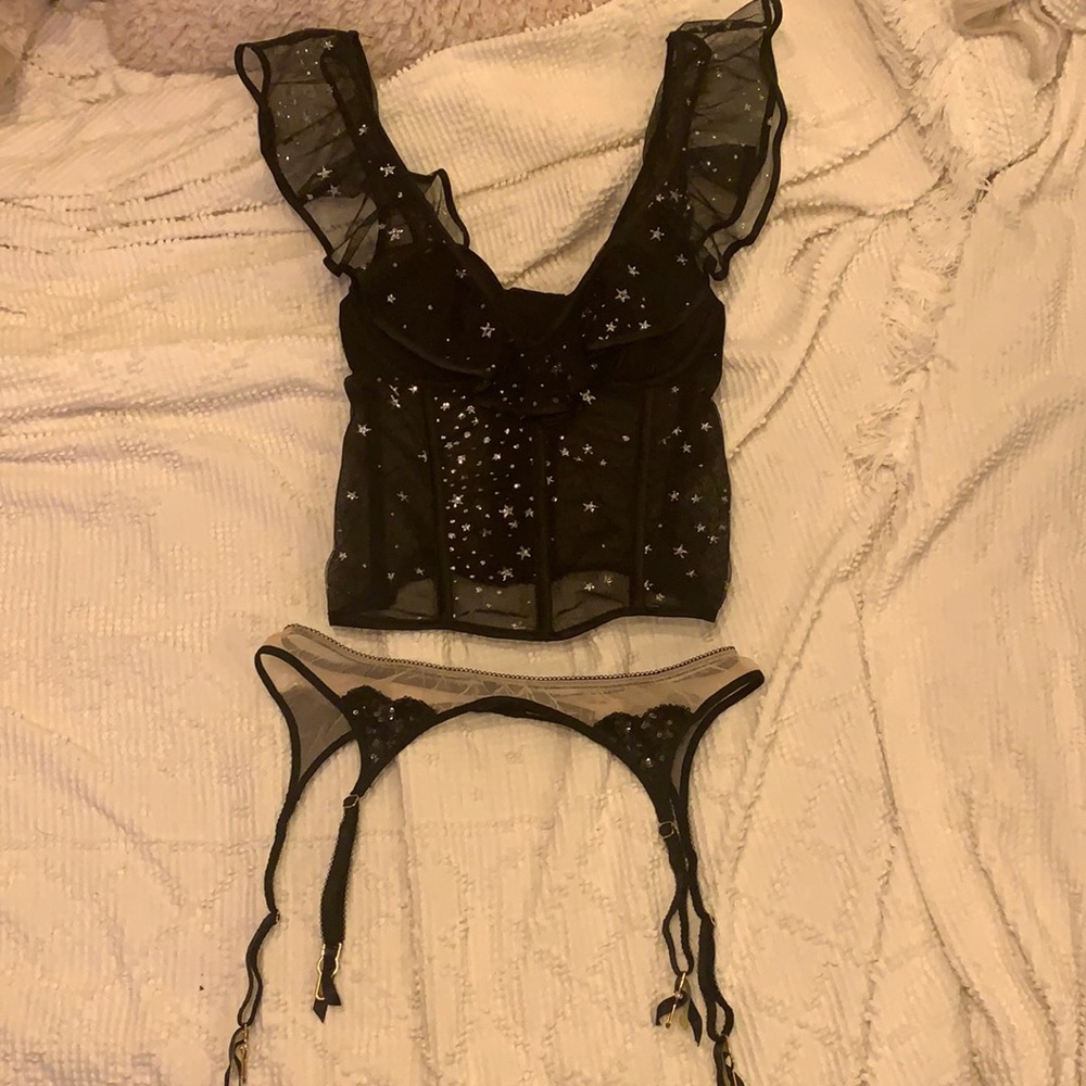 Glitter Lingerie Set
